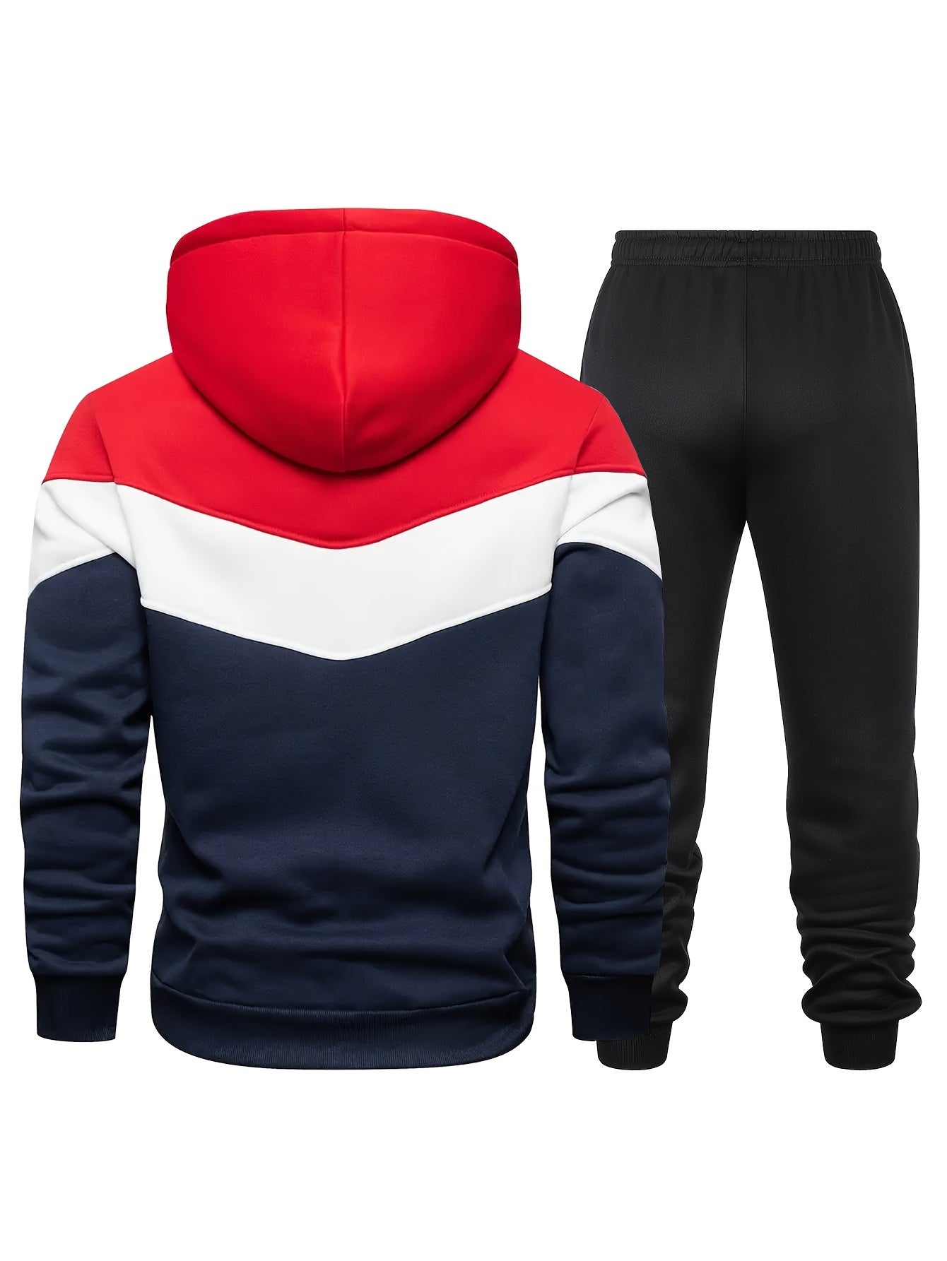 Conjunto Esportivo Masculino com Jaqueta Full Zip e Calça Jogger com Bolsos | Ideais para Todas as Estações para Dias Casuais