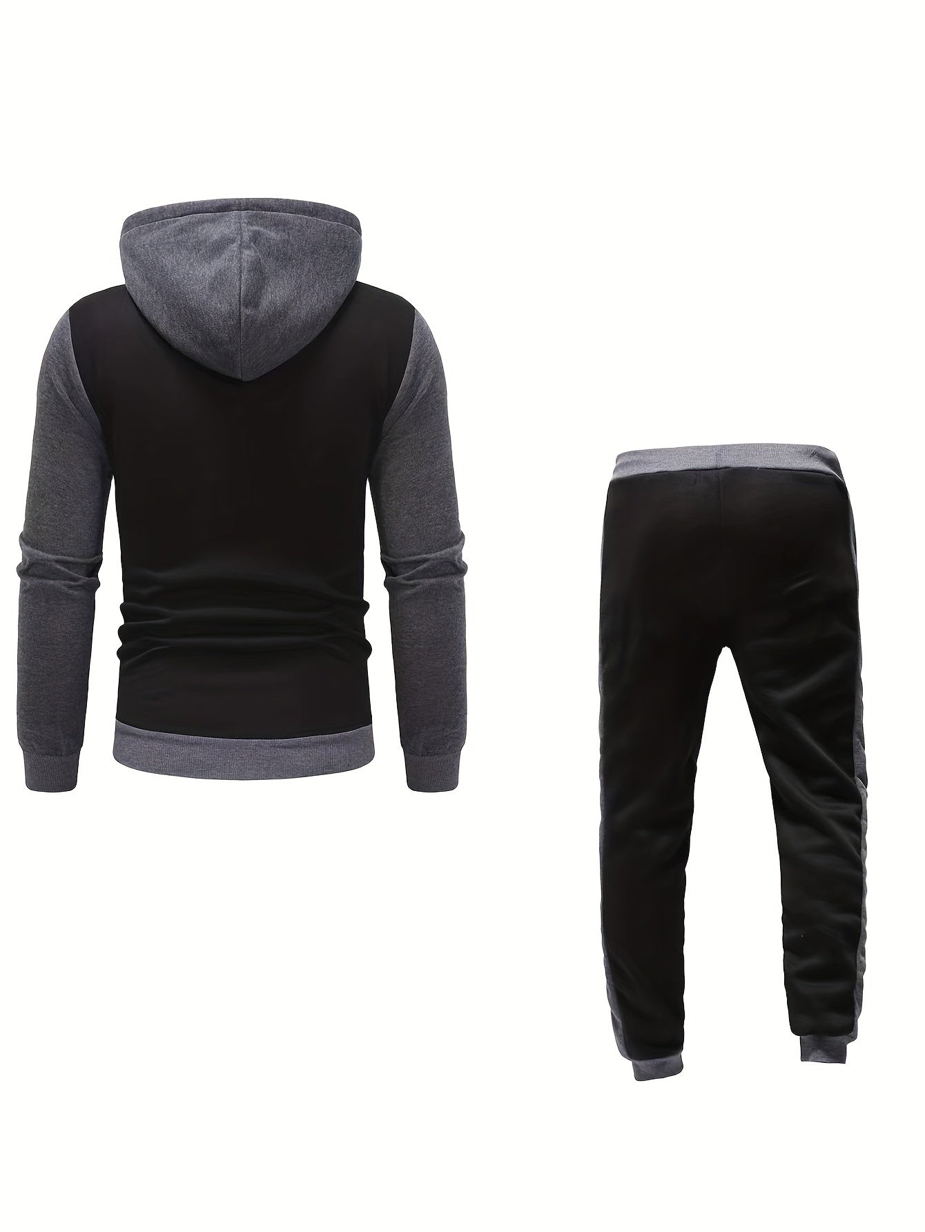 Conjunto Esportivo Masculino com Jaqueta Full Zip e Calça Jogger com Bolsos | Ideais para Todas as Estaçõespara