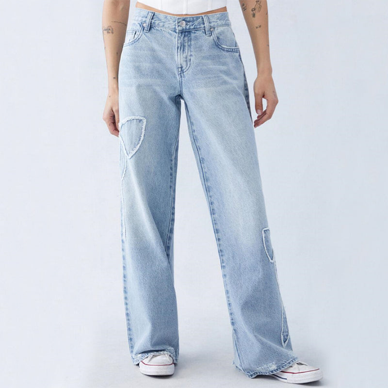 Jeans Feminino Baggy com Laço | Ideais para Dias Casuais